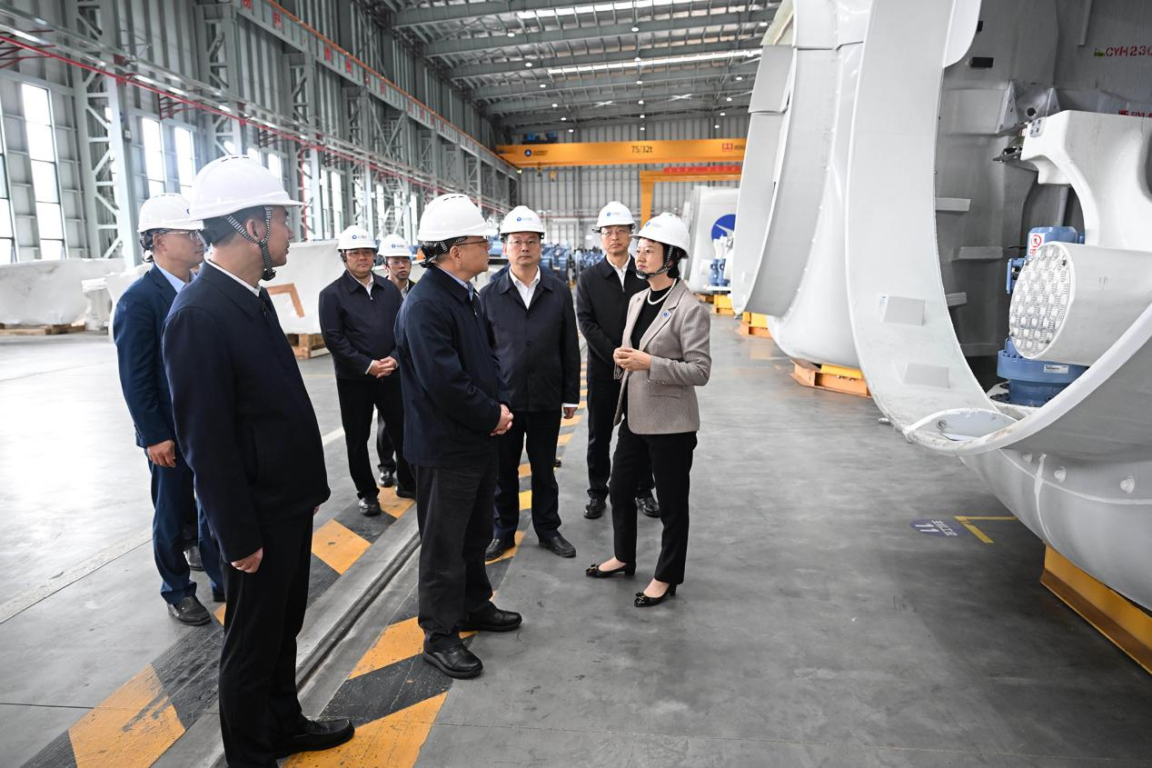 湖南省委书记沈晓明到湖南金沙乐娱场5555199vip风电有限公司调研